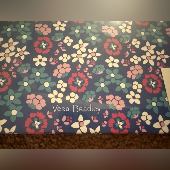 Vera Bradley File Folio Bloom Berry - 22 X 9.25 File Folder 9 Accordion Pockets - Picture 6 of 13